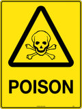 Metal Poison Warning Sign | Chemical Storage Areas | Uniform Safety Signs