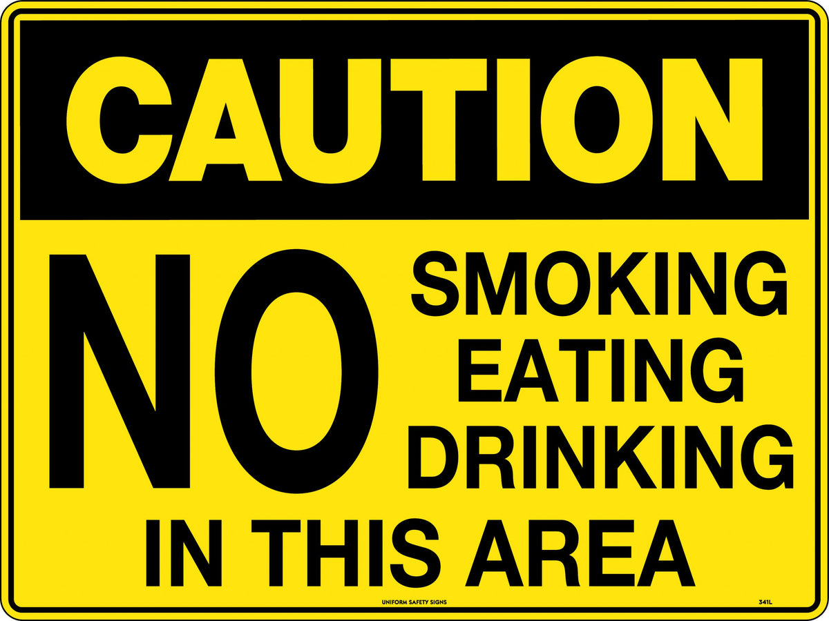600x400mm Metal Caution Sign | Industrial Workspaces | Uniform Safety Signs