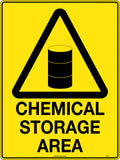 Poly Chemical Storage Area Sign | Industrial Warehousing | Uniform Safety Signs