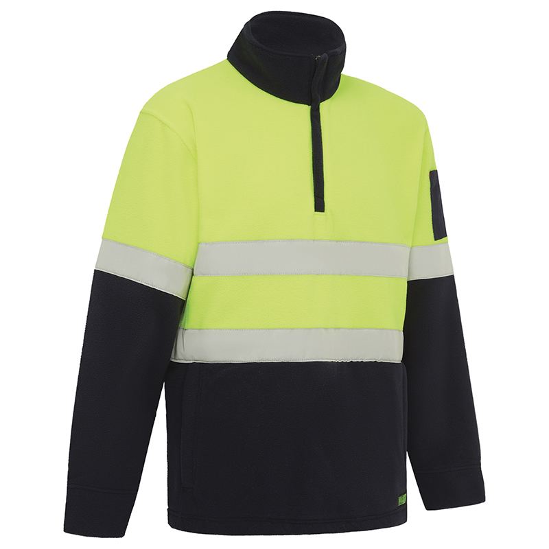 Hi Vis 2 Tone 1/4 Zip Taped Polar Fleece Jumper - view 2