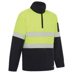 Hi Vis 2 Tone 1/4 Zip Taped Polar Fleece Jumper - view 2