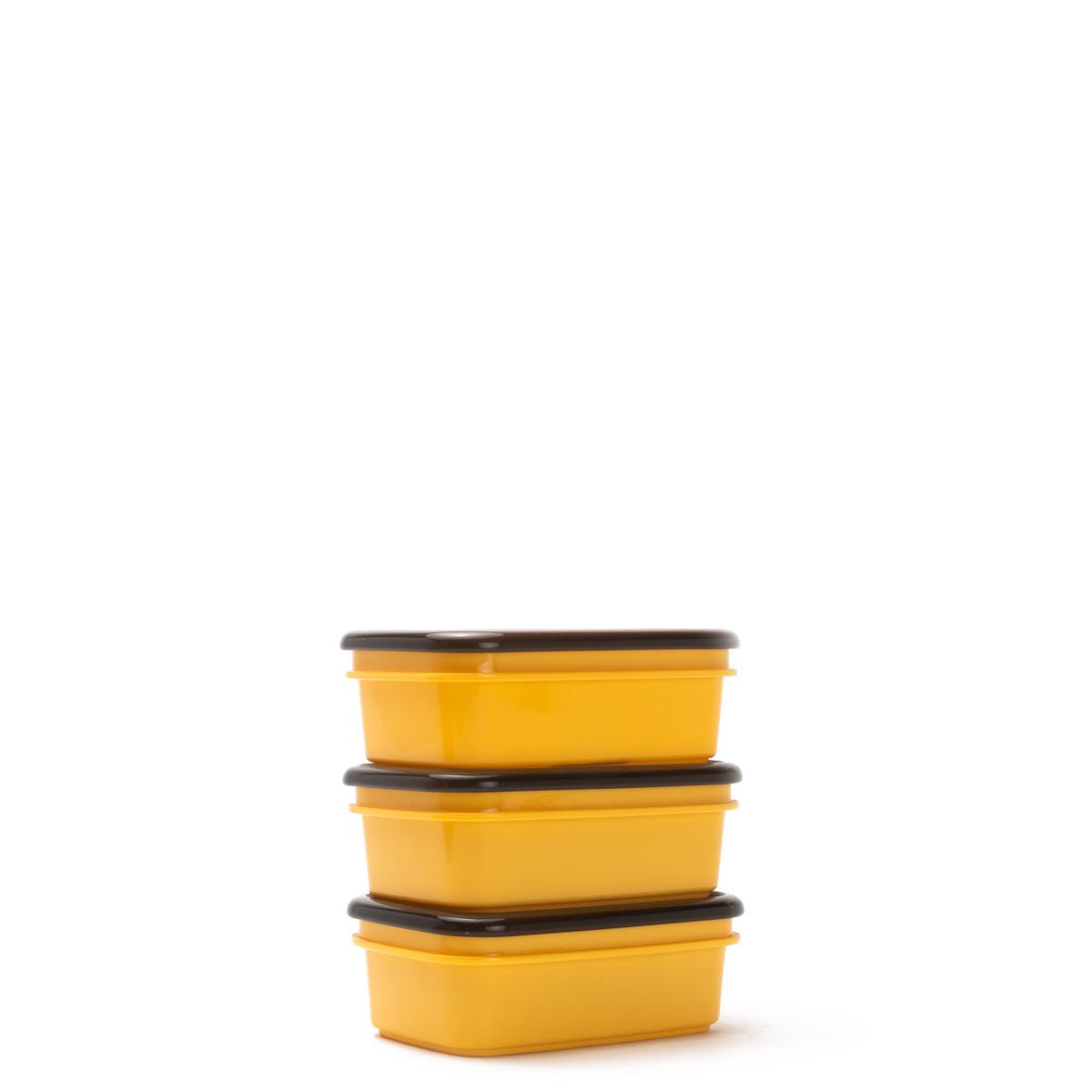 Rugged Xtremes 3 x 350ml REUSABLE CRIB CONTAINER SET BPA Free Vac Seal YELLOW