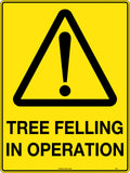 Corflute Tree Felling Sign | Arboriculture Sites | Uniform Safety Signs