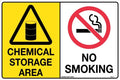 600x400mm Chemical Storage Sign | Industrial Warehouses | Uniform Safety Signs