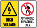 450x300mm High Voltage Sign | Electrical Substations | Uniform Safety Signs