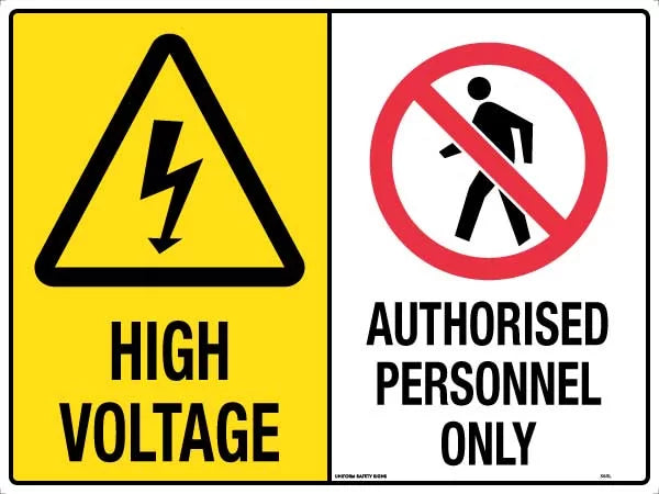 450x300mm High Voltage Sign | Electrical Substations | Uniform Safety Signs