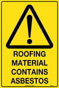 450x300mm Asbestos Roofing Sign | Industrial Sites | Uniform Safety Signs