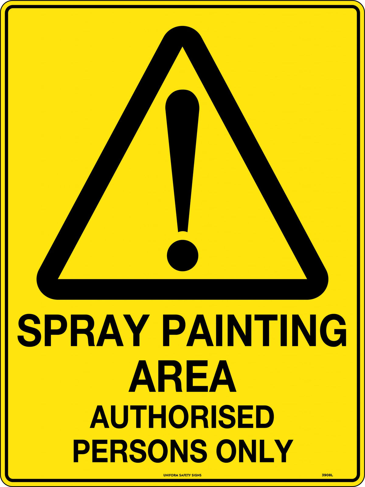 Corflute Authorised Persons Only Sign | Spray Booths | Uniform Safety Signs