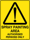 Metal Authorised Persons Only Sign | Spray Booths | Uniform Safety Signs