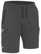 4-way Stretch Cargo Shorts with Elastic Waist - Men's