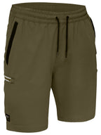 4-way Stretch Cargo Shorts with Elastic Waist - Men's
