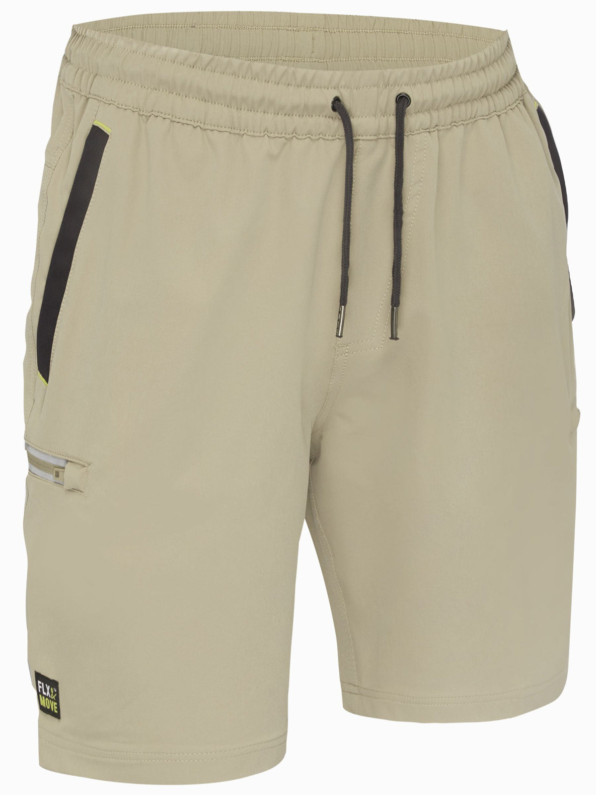 4-way Stretch Cargo Shorts with Elastic Waist - Men's