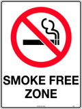 600x400mm Smoke Free Zone Sign | Public Areas | Uniform Safety Signs