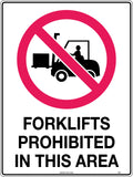 Self Adhesive Prohibition Sign | Warehouse Zones | Uniform Safety Signs