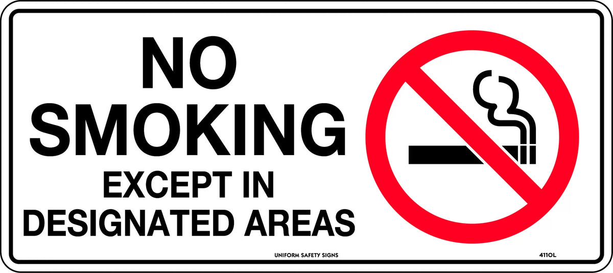 Metal No Smoking Sign | Industrial Site Control | Uniform Safety Signs