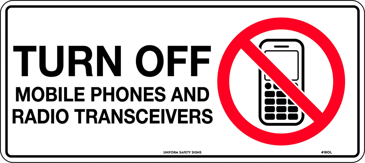 Self Adhesive Prohibition Sign | Electronic Restricted Zones | Uniform Safety Signs
