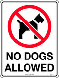 Poly No Dogs Allowed Sign | Commercial Sites | Uniform Safety Signs