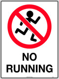 Metal No Running Sign | Warehouse and Industrial Sites | Uniform Safety Signs