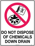 Metal Chemical Disposal Sign | Industrial Wash-downs | Uniform Safety Signs