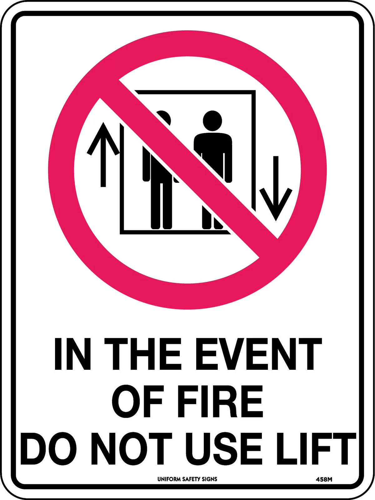Self Adhesive Lift Prohibition Sign | Commercial Buildings | Uniform Safety Signs