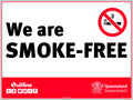 Metal Smoke Free Sign | QLD Compliant Sites | Uniform Safety Signs