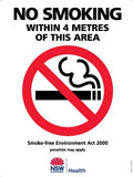 4 Metre No Smoking Sign | NSW Site Perimeter | Uniform Safety Signs