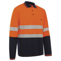 Hi Vis Two Tone Long Sleeve Polo Shirt - view 1