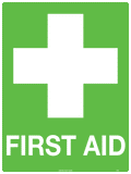 Poly First Aid Sign | Medical Station Identification | Uniform Safety Signs