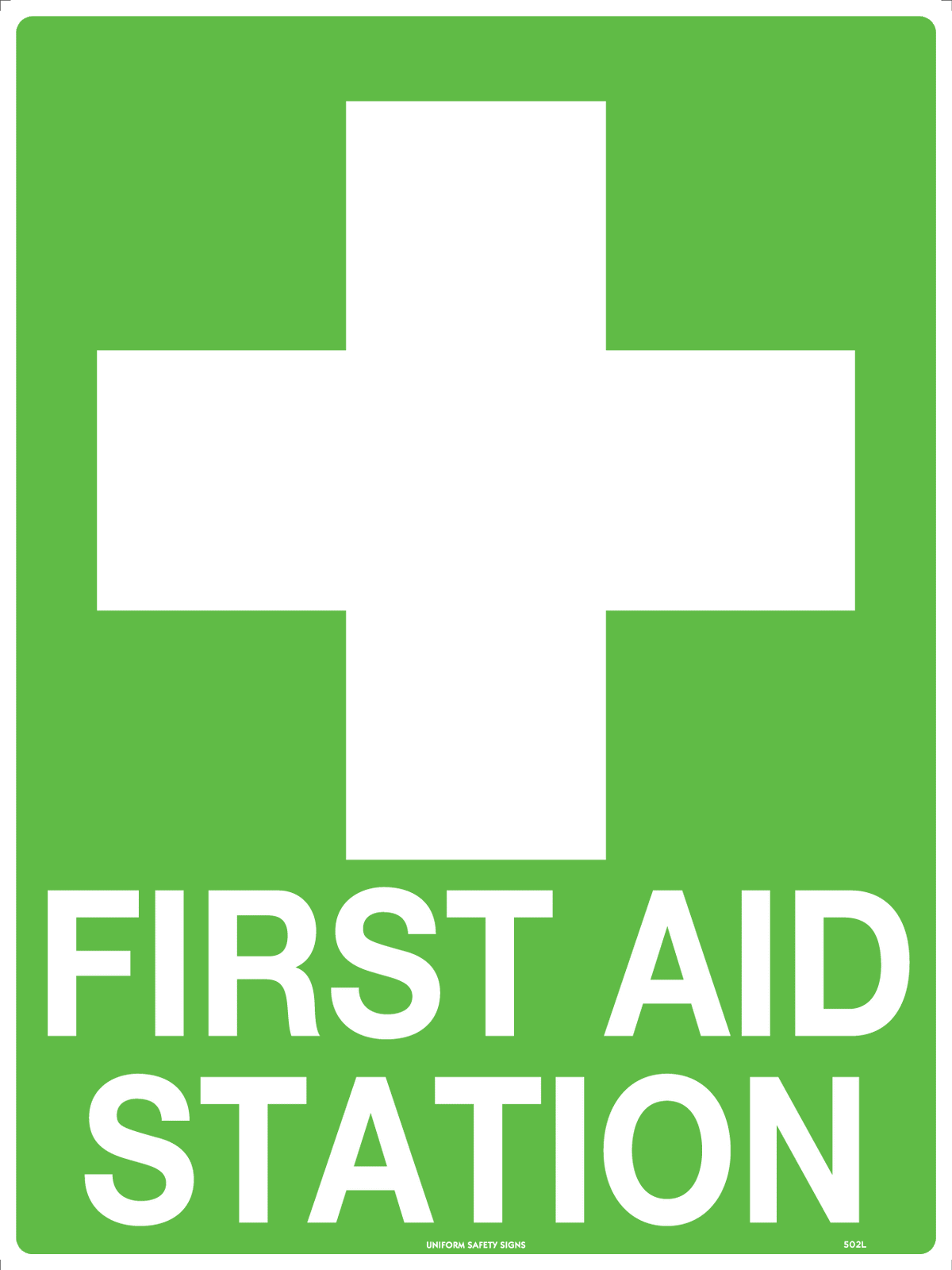 Self Adhesive First Aid Station | Medical Points | Uniform Safety Signs