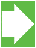 Self Adhesive Arrow Sign | First Aid Directionals | Uniform Safety Signs