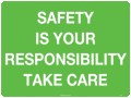 Poly Safety Responsibility Sign | First Aid Stations | Uniform Safety Signs