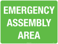 Metal Emergency Assembly Area Sign | Site Evacuations | Uniform Safety Signs