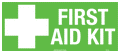 450x200mm First Aid Kit Sign | Industrial Workspaces | Uniform Safety Signs