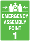 Poly Emergency Assembly Point 1 | Site Evacuations | Uniform Safety Signs