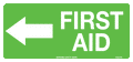 300x140mm First Aid Sign | Warehouse & Site Wayfinding | Uniform Safety Signs