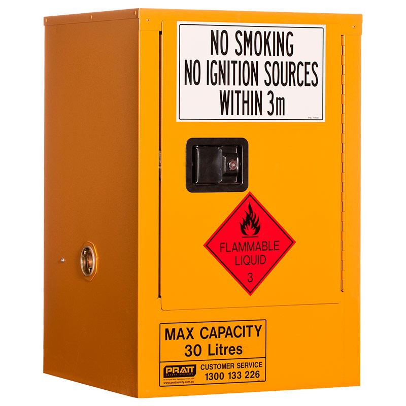 Flammable Storage Cabinet 30L 1 Door 1 Shelf