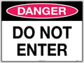 Metal Danger Do Not Enter Sign | Construction Sites | Uniform Safety Signs