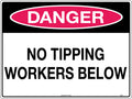 Metal Danger No Tipping Sign | Mining and Construction | Uniform Safety Signs