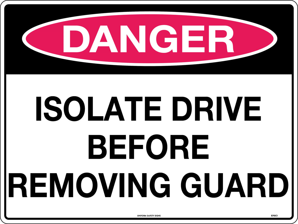 Removing 600x400mm Metal Danger Sign | Uniform Safety Signs