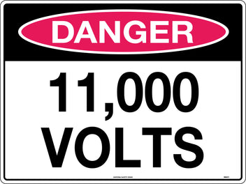 11,000 Volts Danger Sign | Electrical Substations | Uniform Safety Signs