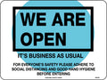 300x225mm Polypropylene Open Sign | Retail and Office | Uniform Safety Signs