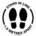 1.5 Metre Distance Sign | Retail and Office Entry | Uniform Safety Signs