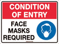 Face Mask Required Sign | Workplace Entry Points | Uniform Safety Signs