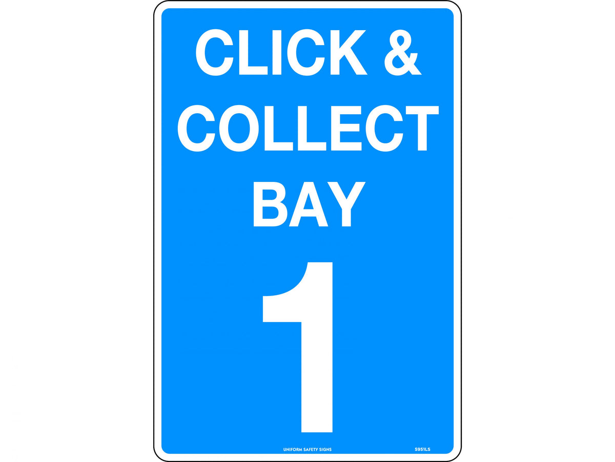 450x300mm Metal Bay 1 Sign | Warehouse Logistics | Uniform Safety Signs
