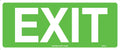 300x100mm Exit Sign | Commercial Egress Routes | Uniform Safety Signs