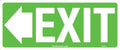 350x145mm Exit Left Sign | Warehouse & Office | Uniform Safety Signs