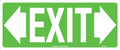 Luminous Exit Double Arrow Sign | Emergency Egress | Uniform Safety Signs