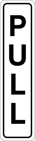 Self Adhesive Pull Signs | Entry and Entry Doors | Uniform Safety Signs