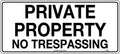 Poly Private Property Sign | Site Perimeter Control | Uniform Safety Signs