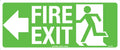 Luminous Fire Exit Left Sign | Emergency Egress | Uniform Safety Signs